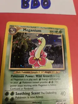 Meganium - 11/111 - Pokemon Neo Genesis Holo Rare Card WOTC Mp - Image 3