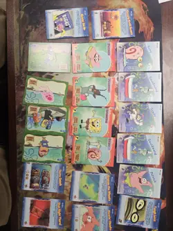 SpongeBob Trading Card Game Deep Sea Duel 2003 Starter Deck 1st Edition 20 Cards - Image 1