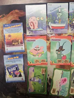 SpongeBob Trading Card Game Deep Sea Duel 2003 Starter Deck 1st Edition 20 Cards - Image 2