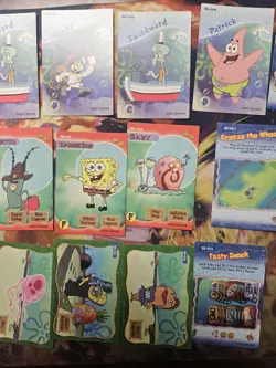 SpongeBob Trading Card Game Deep Sea Duel 2003 Starter Deck 1st Edition 20 Cards - Image 3