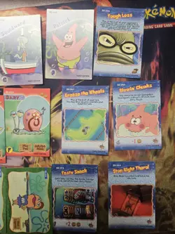 SpongeBob Trading Card Game Deep Sea Duel 2003 Starter Deck 1st Edition 20 Cards - Image 4