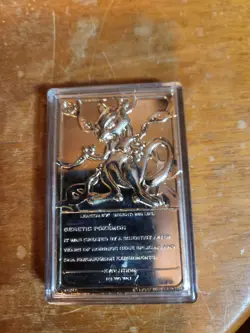 BURGER KING POKEMON 23K MEWTWO CARD WITH CASE. COOL! - Image 3