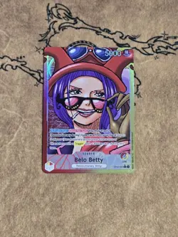 One Piece Card Game Belo Betty Alternate Art OP05-002 Leader NM English - Image 1