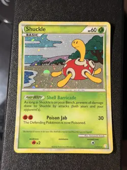 Shuckle 11/123 Heartgold & Soulsilver Full Spiral Holo Rare Pokemon TCG Card NM+ - Image 1