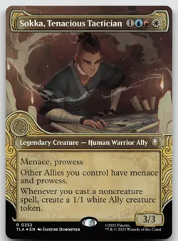 Sokka, Tenacious Tactician (Showcase) R Foil Avatar: The Last Airbender 352 NM - Image 1