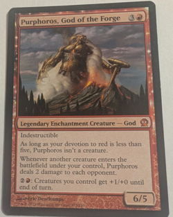 Purphoros, God of the Forge Theros Regular Lightly played Magic the Gathering - Image 1