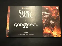 Sealed MTG PlayStation Secret Lair x God of War: Greek Foil Edition (In Hand) - Image 1