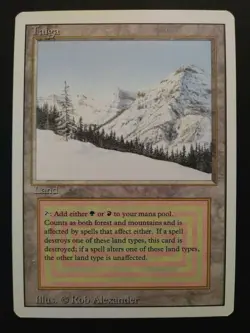 1x Taiga MTG **NM/LP (Revised, English) Dual Land - Image 1