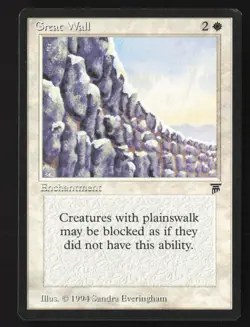 ~Great Wall~ Legends MTG Magic The Gathering Unplayed Beautiful - Image 3