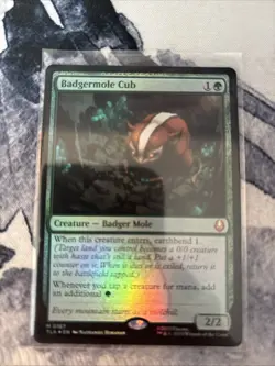 Magic The Gathering Badgermole Cub #167 Holo Avatar MTG NM - Image 1