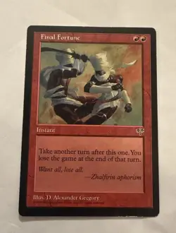 Magic The Gathering MTG - Mirage - Final Fortune - Image 1