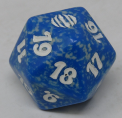 Magic the Gathering Shards of Alara Blue Spindown Dice - Image 1