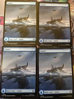 MTG - Avatar: The Last Airbender - Island - Appa Full Art (288) x4 - NM - NF - Image 1