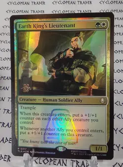 Prerelease FOIL EARTH KING'S LIEUTENANT mtg NM The Last Airbender Rare - Image 1