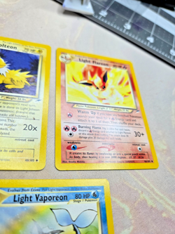 Light Eeveelutions Neo Destiny - Jolteon Vaporeon Flareon - Pokemon cards - Image 5