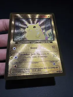 2021 Pokemon Celebrations Gold Metal Pikachu UPC Near Mint condition - Image 3