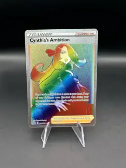 Cynthia's Ambition 178/172 Secret Brilliant Stars Holo Rainbow NM Pokemon TCG - Image 1