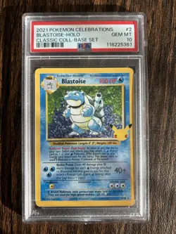 2021 Pokemon Celebrations Classic Collection Blastoise #2/102 GRADED PSA 10 - Image 1