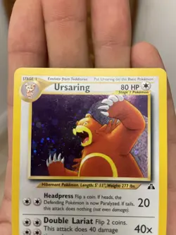 Pokemon Ursaring 15/75 WotC Neo Discovery Unlmited Holo Rare Vintage - Image 2