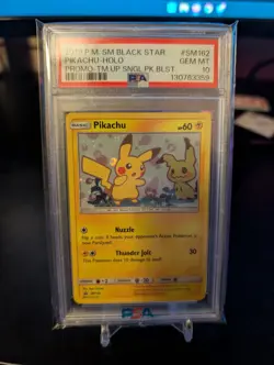 Pokemon Pikachu SM162 Black Star Promo - Team Up Single Pack Blister PSA 10 - Image 1