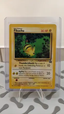 Vintage 1999 POKEMON WIZARDS BLACK STAR PROMOS #27 PIKACHU - Image 1