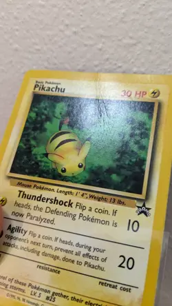 Vintage 1999 POKEMON WIZARDS BLACK STAR PROMOS #27 PIKACHU - Image 3