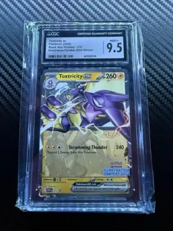 Toxtricity EX SVP 215 Illustration Contest 2024 Promo Pokemon CGC Graded 9.5 - Image 1
