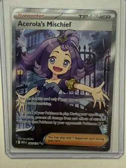 Acerola's Mischief #165/132 Pokemon Mega Evolution Illustration Rare Holo - Image 1