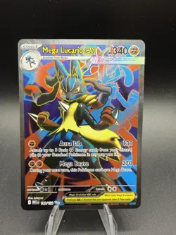 Pokemon TCG Mega Lucario EX 160/132 Ultra Rare Holo NM Mega Evolutions Full Art - Image 1