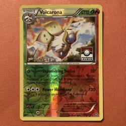 Volcarona 15/114 XY-Steam Siege Reverse Holo Pokemon League 1st Place Promo - Image 1