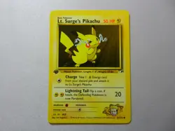 ?? 2000 Pokemon Gym Heroes | LT SURGE'S PIKACHU #81 1st ED. | Great Condition! - Image 3