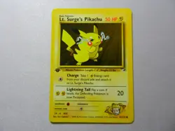 ?? 2000 Pokemon Gym Heroes | LT SURGE'S PIKACHU #81 1st ED. | Great Condition! - Image 4
