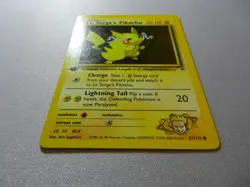 ?? 2000 Pokemon Gym Heroes | LT SURGE'S PIKACHU #81 1st ED. | Great Condition! - Image 5