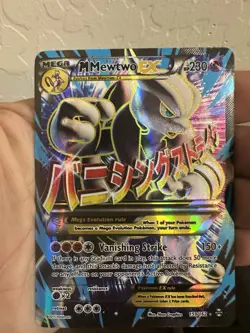Pokemon M Mewtwo EX Full Art XY Breakthrough 159 Rare Mint - Image 1