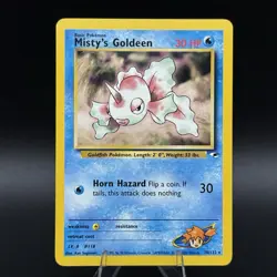 Pokemon TCG WOTC Gym Heroes Mistys Goldeen 30/132 Non Holo Rare LP/NM - Image 1