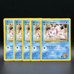 Pokemon TCG WOTC Gym Heroes Mistys Goldeen 30/132 Non Holo Rare LP/NM - Image 2