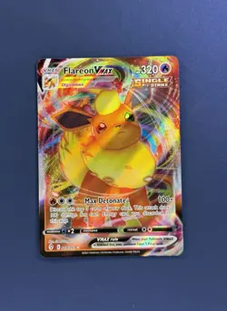 Pokemon TCG Flareon Vmax Evolving Skies 018/203 Ultra Rare - SAME DAY SHIPPING! - Image 1