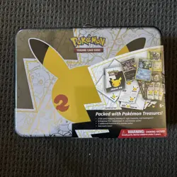 Pokemon TCG Celebrations 25th Anniversary Collectors Chest Lunch Box Tin Sealed 820650809415 - Image 1