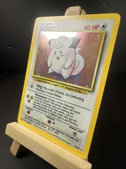 Pokemon TCG Clefairy #5/102 Base Set Unlimited Holo LP Condition - Image 2