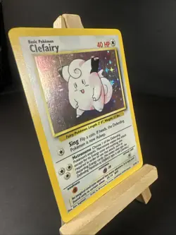 Pokemon TCG Clefairy #5/102 Base Set Unlimited Holo LP Condition - Image 3
