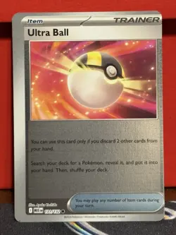 Pokemon Miscut ULTRA BALL Modern ERROR 1/1 Collecter One Of A Kind - Image 1
