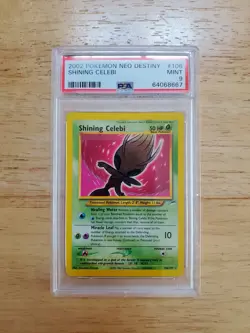 Pokemon PSA 9 MINT 2002 Shining Celebi Neo Destiny Secret Rare Card - Image 1