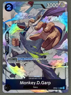 ONE PIECE Card Game Monkey D Garp Alt Art OP02 115 Paramount English NM/M - Image 1