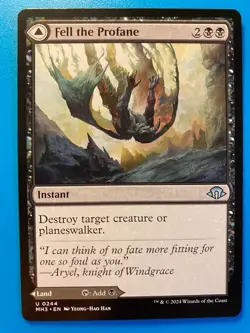 MTG 1x Fell the Profane # 244 Modern Horizons 3 Magic the Gathering Card x1 NM - Image 1