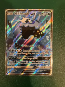 Wishiwashi GX 133/145 - Pokemon TCG Guardians Rising Sun Moon Full Art Card NM - Image 1