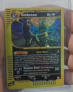 Pokemon Umbreon Holo Aquapolis E-series DiY Placeholder Card H29/H32 NM+ - Image 4