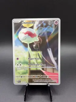 Pokemon TCG Chimecho Holo Illustration Rare Card 179/167 Twilight Masquerade - Image 1