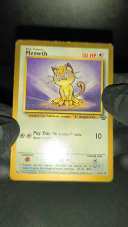 Meowth - 56/64 - Jungle Set - Gold Border US Promo - Pokemon Card - Image 2
