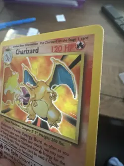 Pokemon TCG Charizard Base Set Holo Unlimited Rare Card 4/102 1995 - Image 4