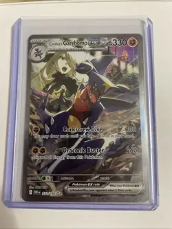 Pokemon TCG Cynthia's Garchomp EX Holo Card 232/182 Sv10: Destined Rivals NM - Image 3